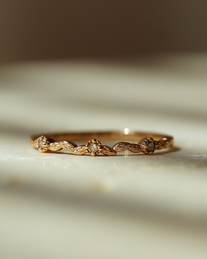 [Star leaf] diamond ring - 아스테리